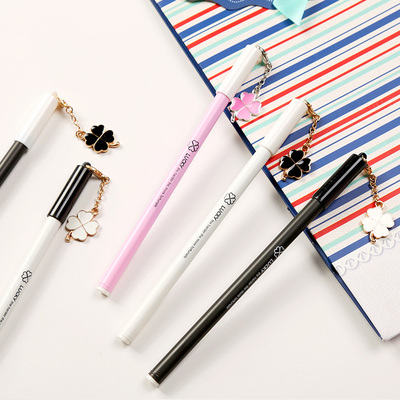 可爱糖果色中性笔创意文具笔学生用品韩国签字笔水笔批发黑色笔芯